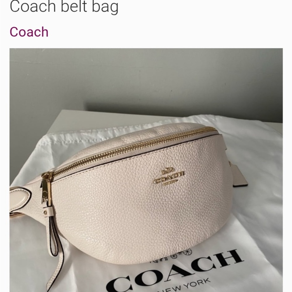 Coach Light Pink Crossbody Bag